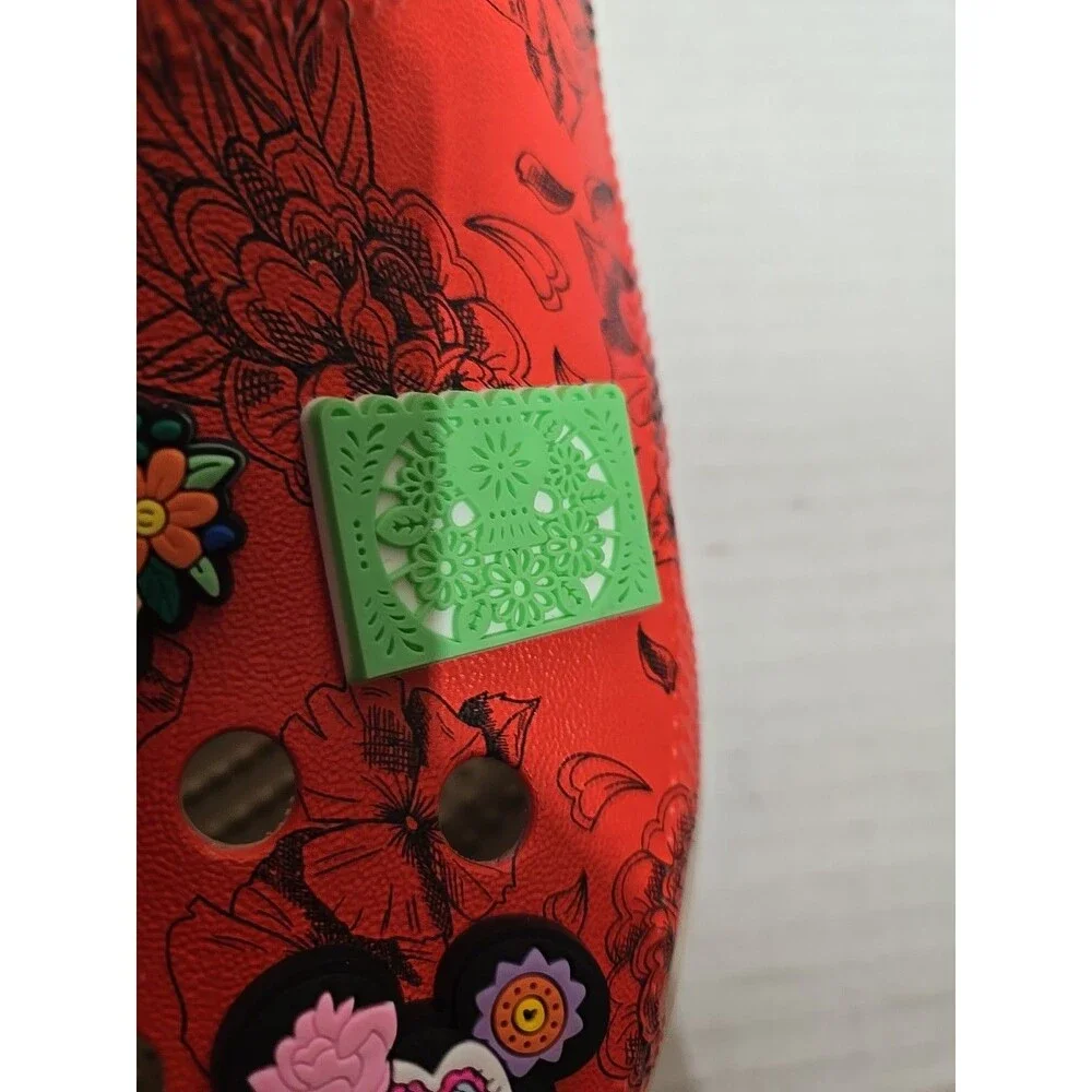 Crocs Frida Kahlo Classic Clog Slip On  Mens Size 11 New No Box  Customized.